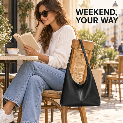 Women’s PU Leather Shoulder Bag – Spacious Everyday Crossbody Purse