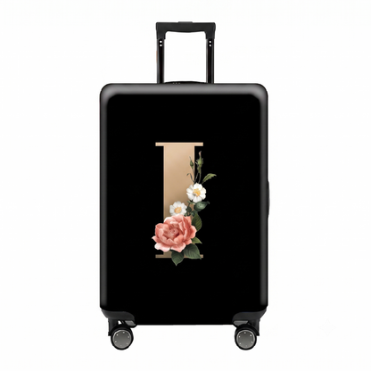 ✈️ Spot Your Bag Instantly | Decorative Alphabet Letter Z High-Elastic Luggage Cover Protector Skin with Concealed Zippers 🧳