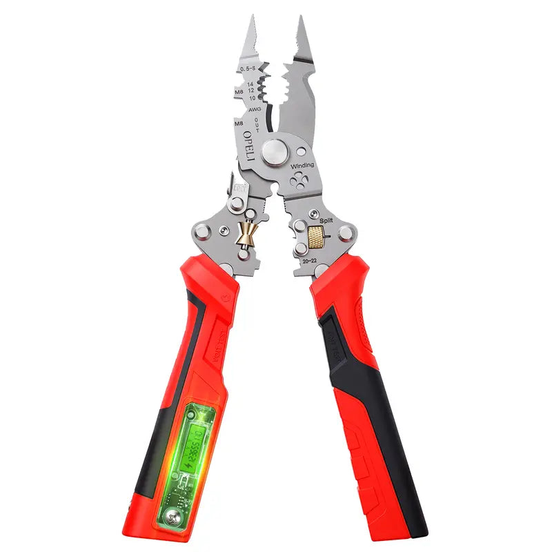 ⚡ Look Inside the Wire Before You Cut: The 2026 Intelligent Heavy-Duty Stripping Pliers with Built-In 12-250V Voltage Radar & Live Alarms! 🛠️🛡️