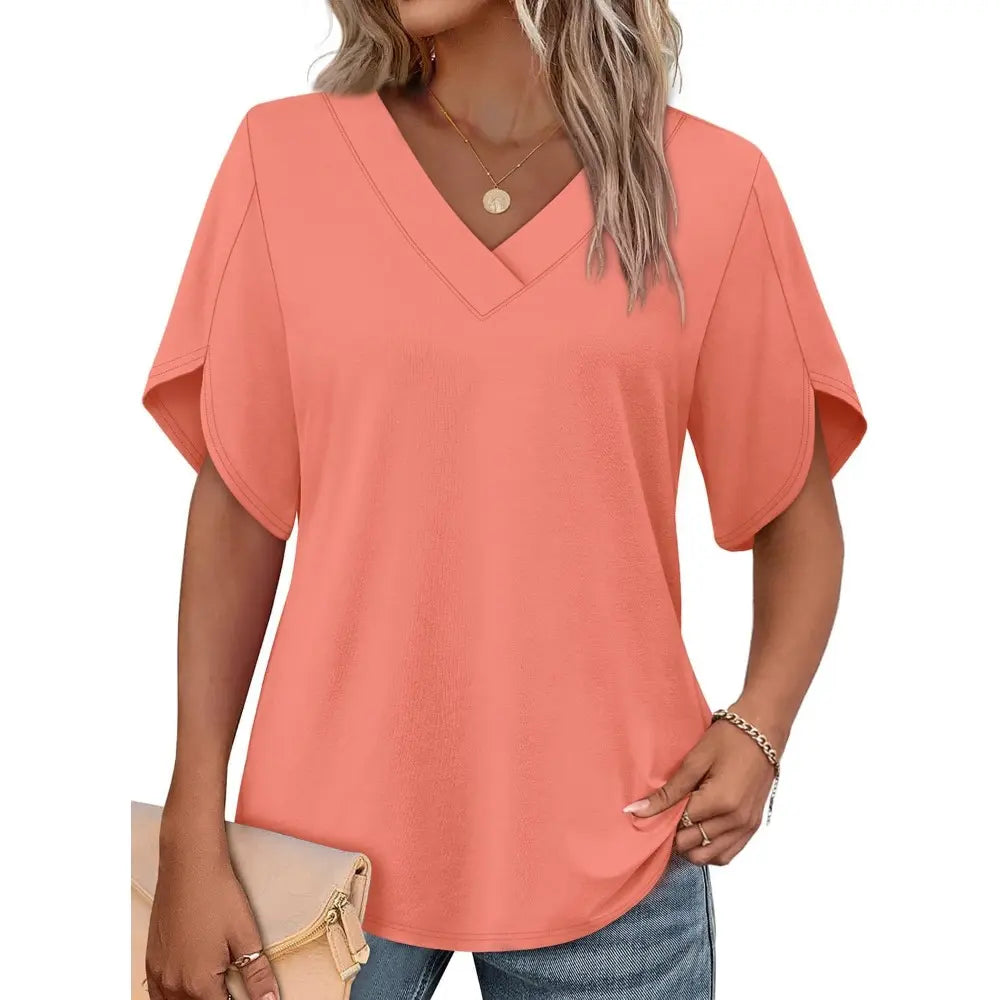 👚💖Effortless Elegance: The Viral Petal-Sleeve Blouse That Complements Every Silhouette!