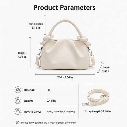 Ruched Handbag — Soft, Chic & Effortless