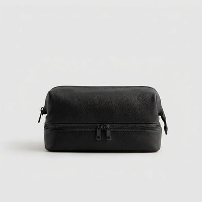 Vintage Leather Travel Toiletry Bag