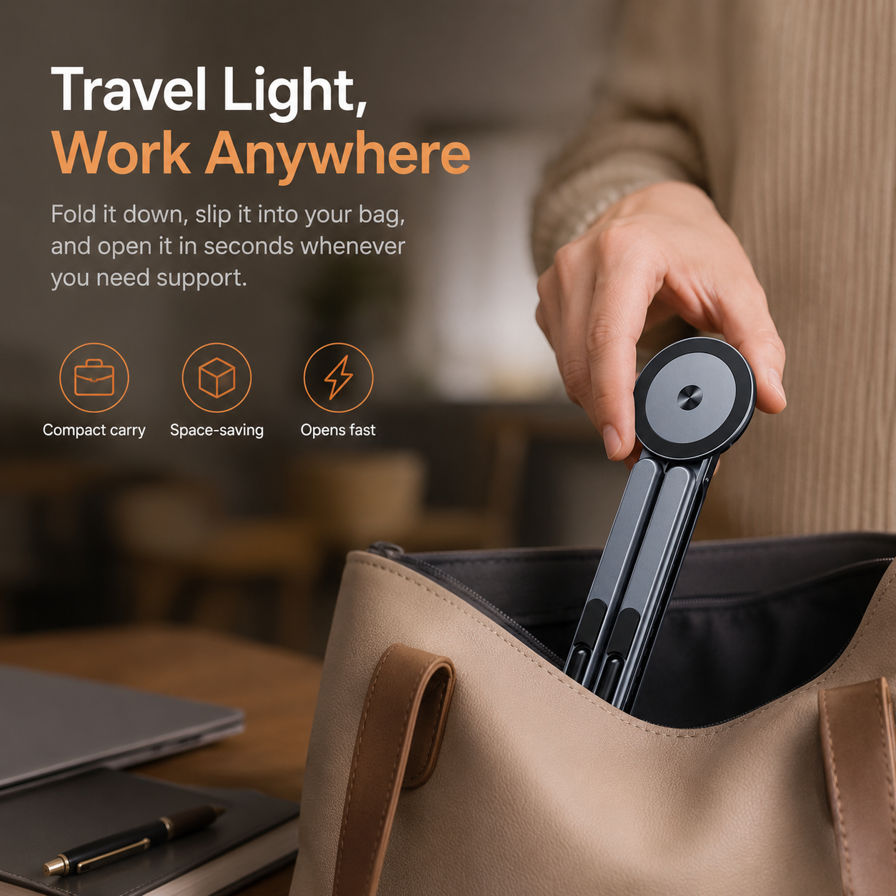 4-in-1 360° Foldable Laptop Stand