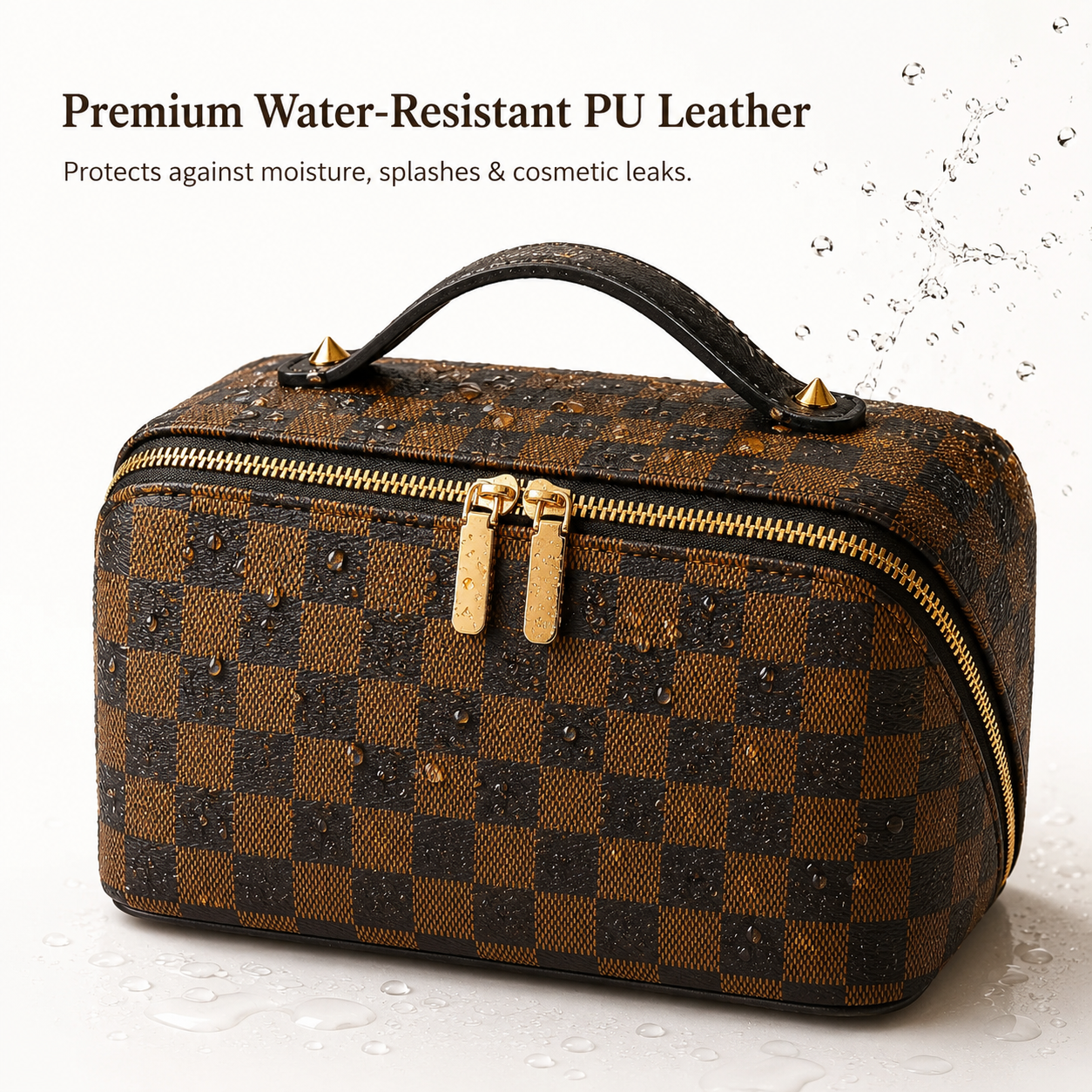 ✨ Premium PU Cosmetic Bag
