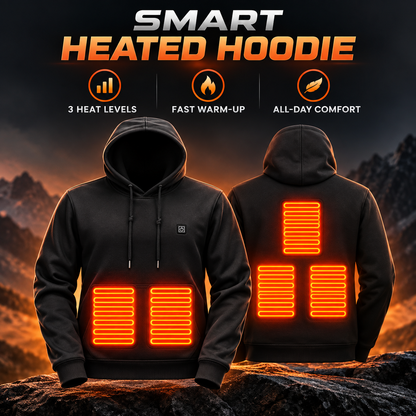 5-Zone Heated Hoodie with Adjustable Temperature