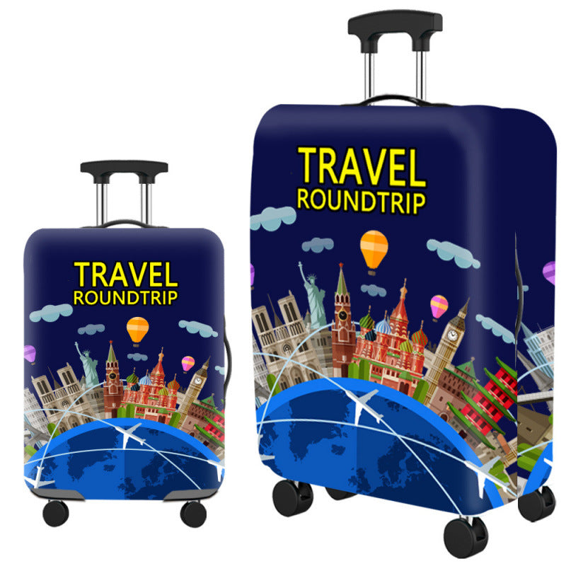 ✈️ Spot Your Bag Instantly | Fashion Cat Print Travel Luggage Cover Protector Anti-Scratch High-Elastic Suitcase Skin 🧳
