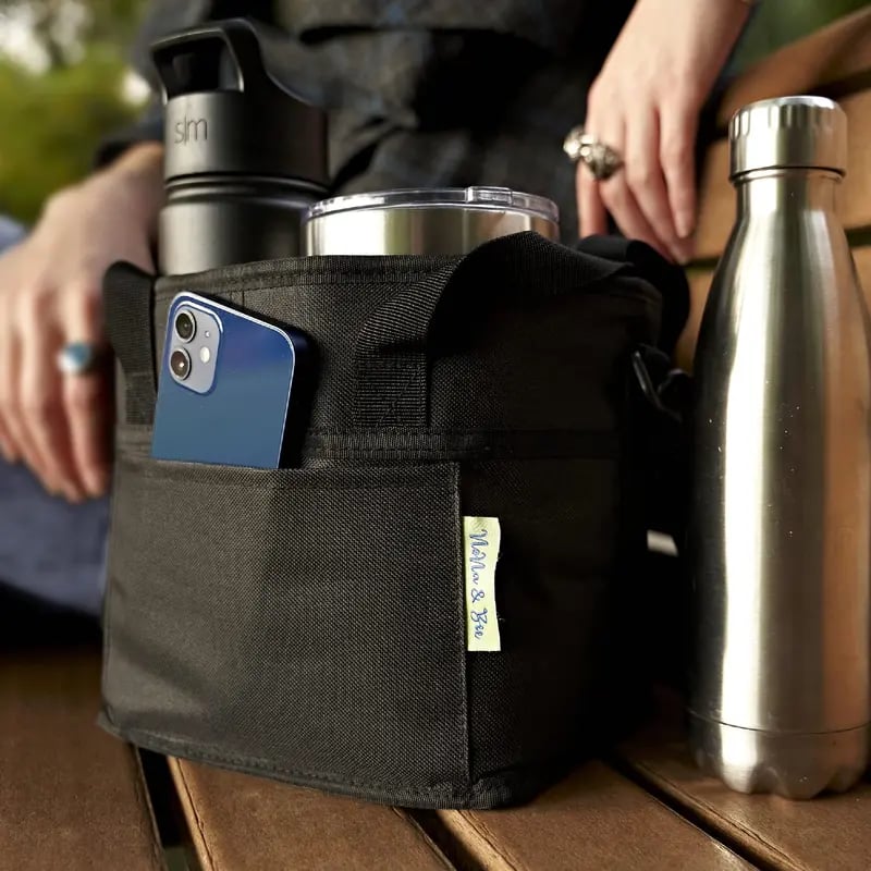 🥤❄️Family Size 4 Compartment Drink Bag, Multiple Tumbler Carrier Caddy