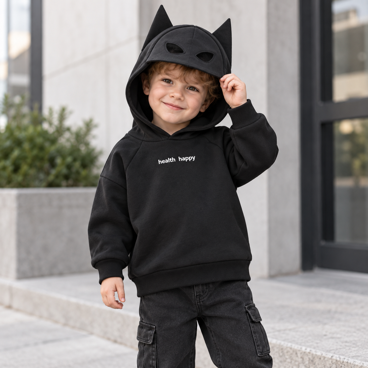 Kids' Bat Ear Hoodie
