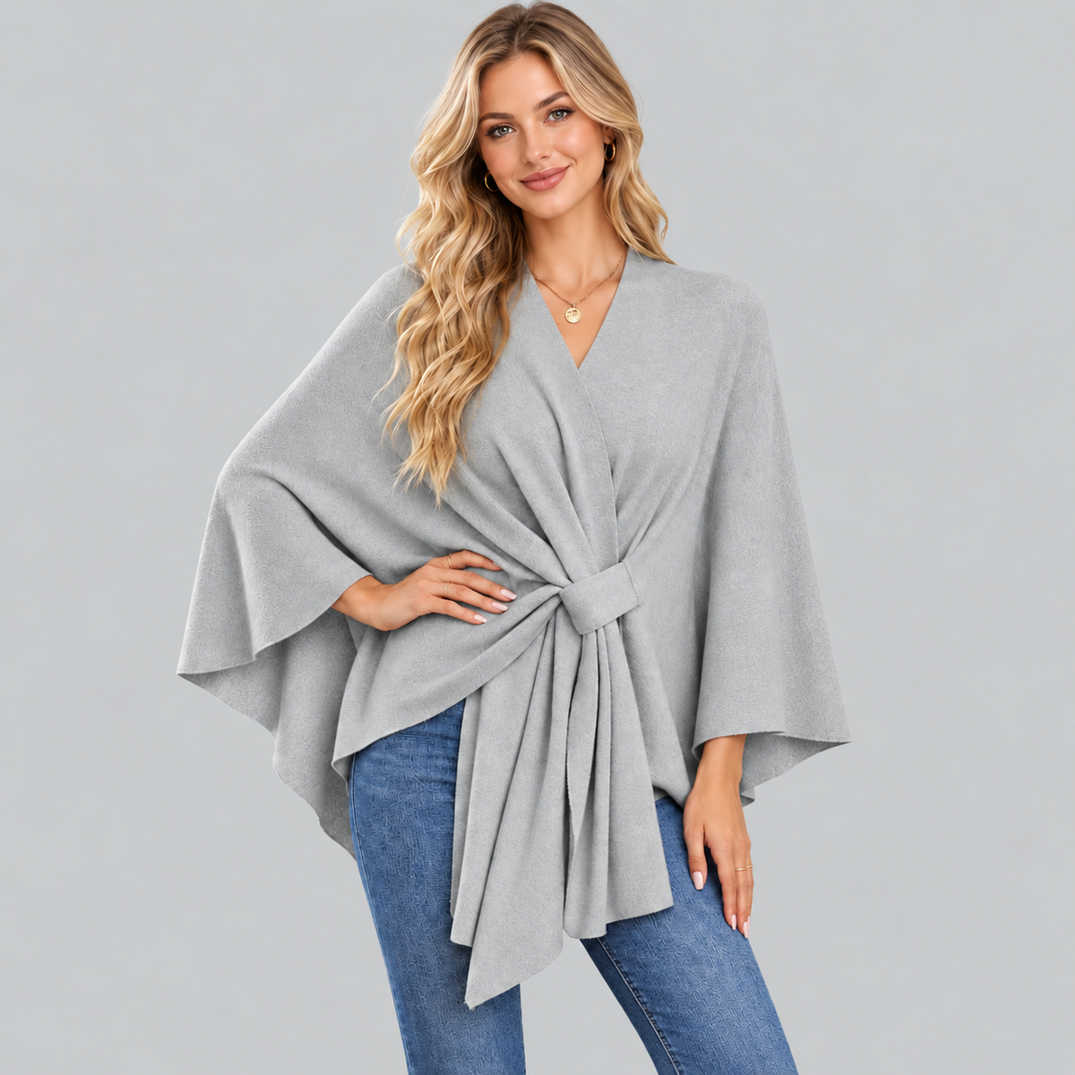 Women's Elegant Shawl Cape – Soft & Flowy Wrap
