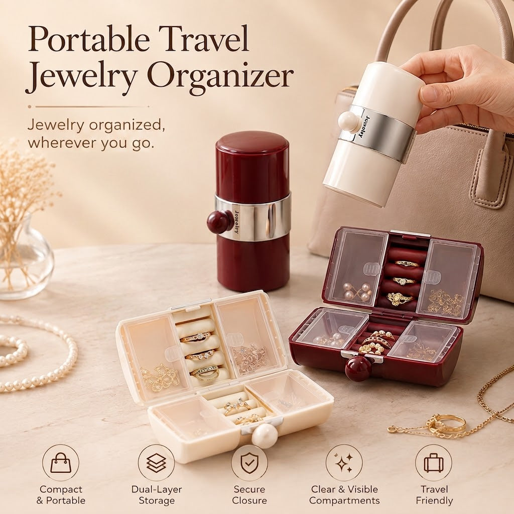 Portable Travel Jewelry Organizer
