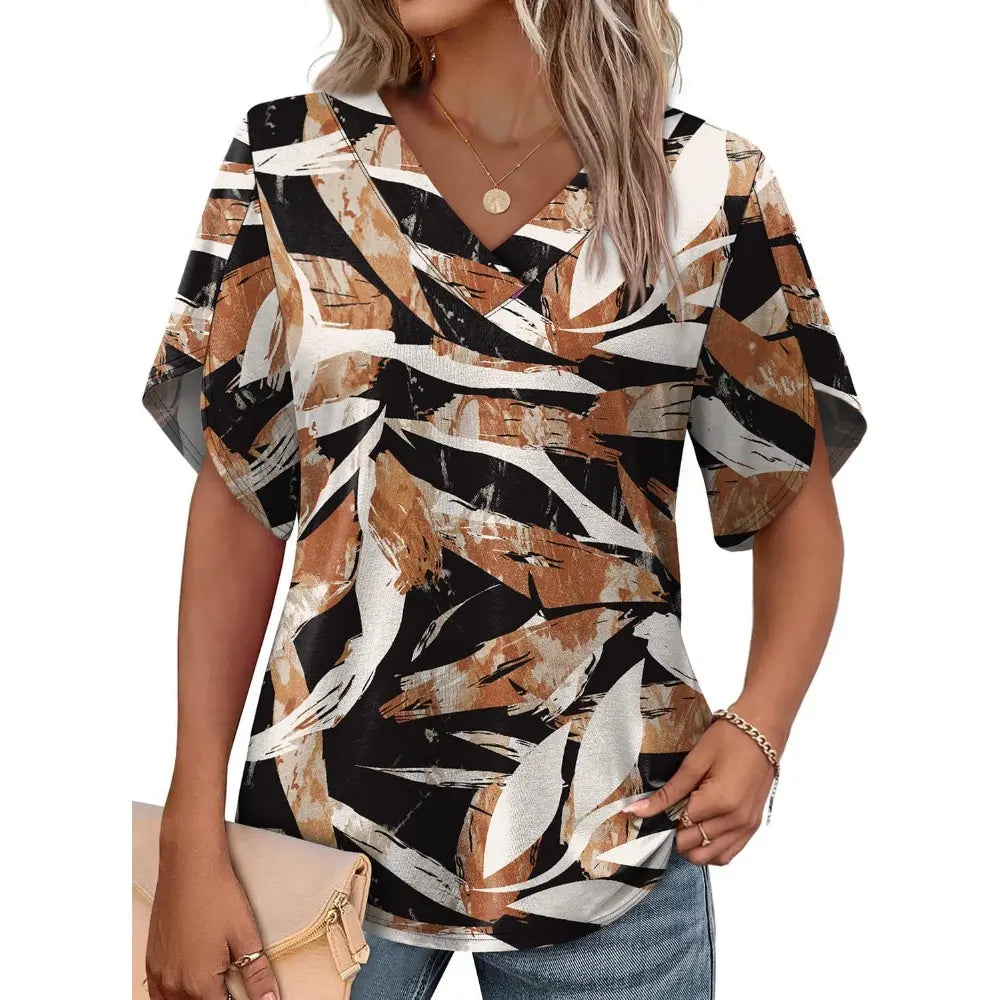 👚💖Effortless Elegance: The Viral Petal-Sleeve Blouse That Complements Every Silhouette!