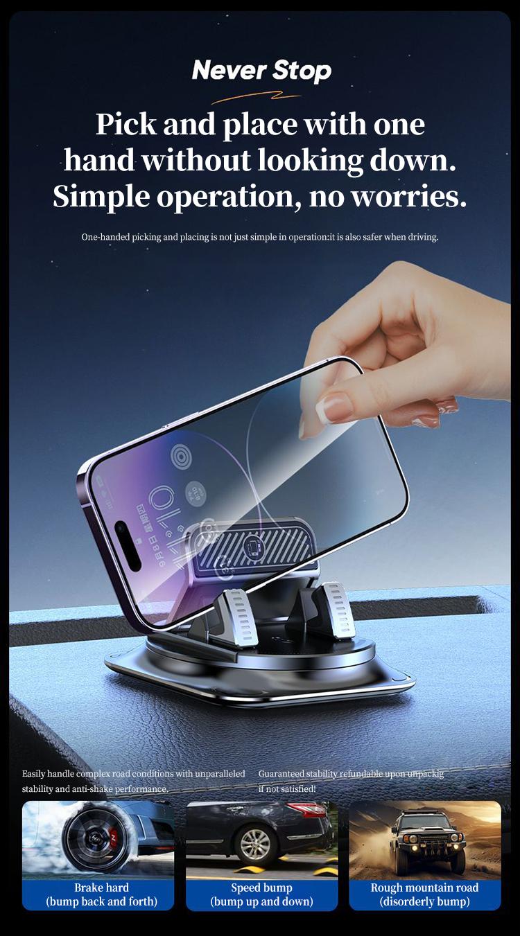 🛡️📱Never Drop Your Phone Again: The Military-Grade Suction Holder for 100% Hands-Free Driving!