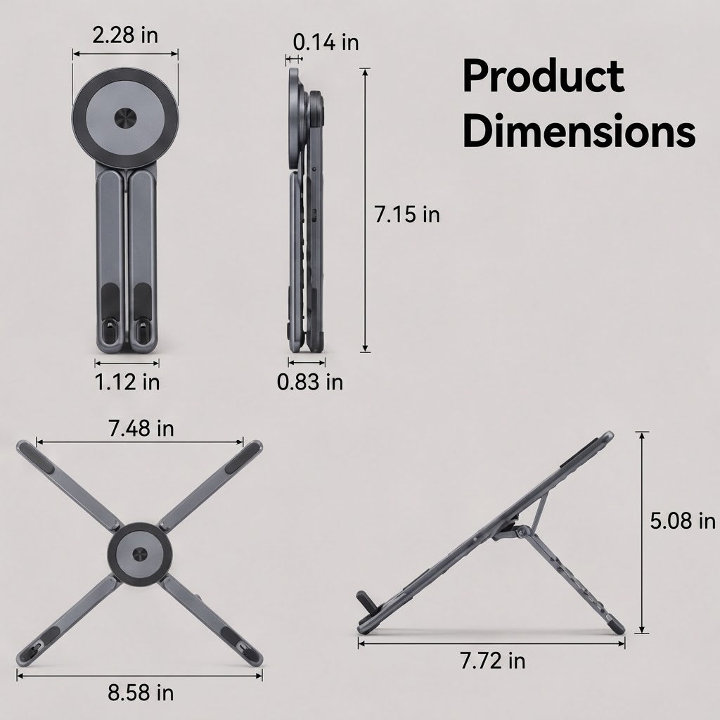 4-in-1 360° Foldable Laptop Stand