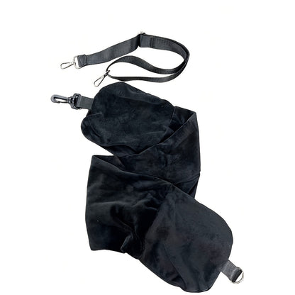 ✈️ Ultimate Airline Hack | Stuffable U-Shaped Travel Pillowcase for Clothing Storage, Soft Velvet Wearable Neck Pillow Luggage Saver ✨