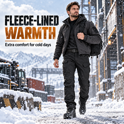 Men’s Fleece-Lined Tactical Cargo Pants