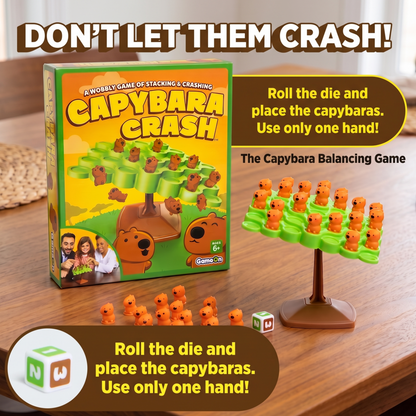 🦫 The Ultimate Capybara Balancing Game | Spooky Fun Family Game Night Essentials & Educational Kids Toy 🎲