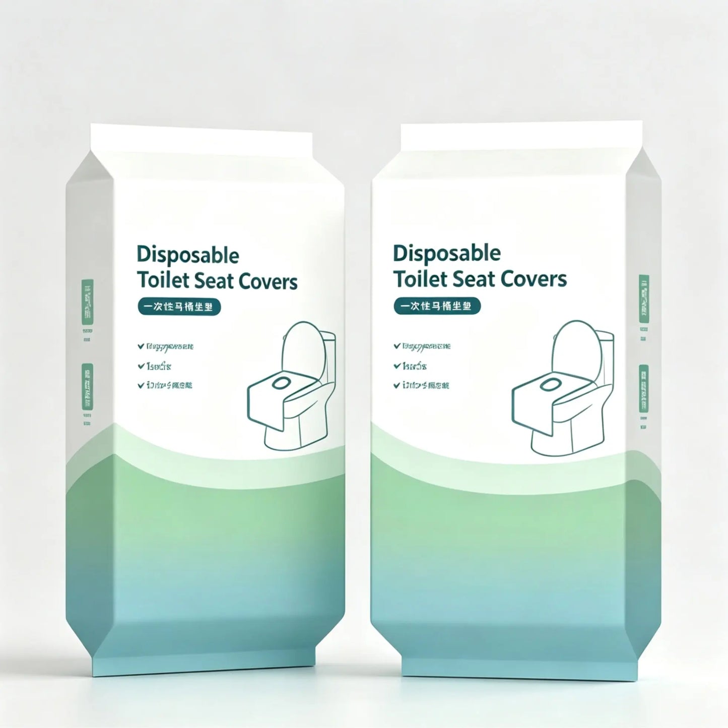 🚽 Ultimate Public Restroom Shield | Disposable Toilet Seat Covers (10/20/30 Pack, 16x24in), Extra Large Waterproof & Non-Slip Individually Wrapped Essentials ✨