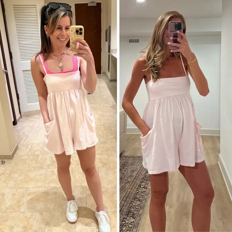 🔥 The Anti-Tight Summer Uniform: The 95% Cotton Oversized Strappy Romper That Snatches Your Vibe & Frees Your Body! ☁️✨