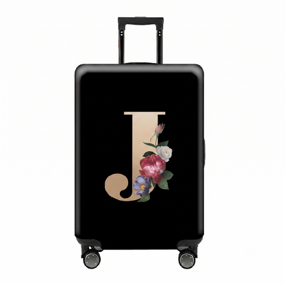 ✈️ Spot Your Bag Instantly | Decorative Alphabet Letter Z High-Elastic Luggage Cover Protector Skin with Concealed Zippers 🧳