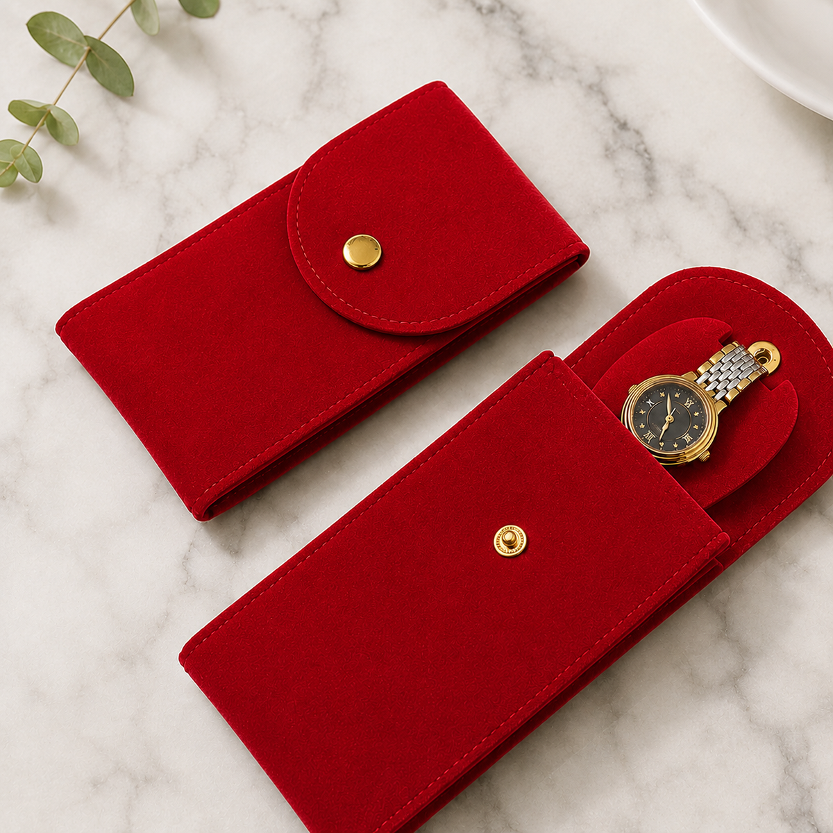 Velvet Watch Travel Pouch