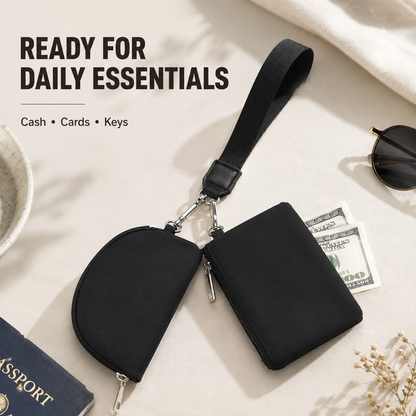 2-in-1 Mini Wristlet Pouch Set