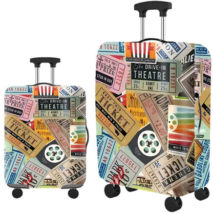 ✈️ Spot Your Bag Instantly | Fashion Cat Print Travel Luggage Cover Protector Anti-Scratch High-Elastic Suitcase Skin 🧳