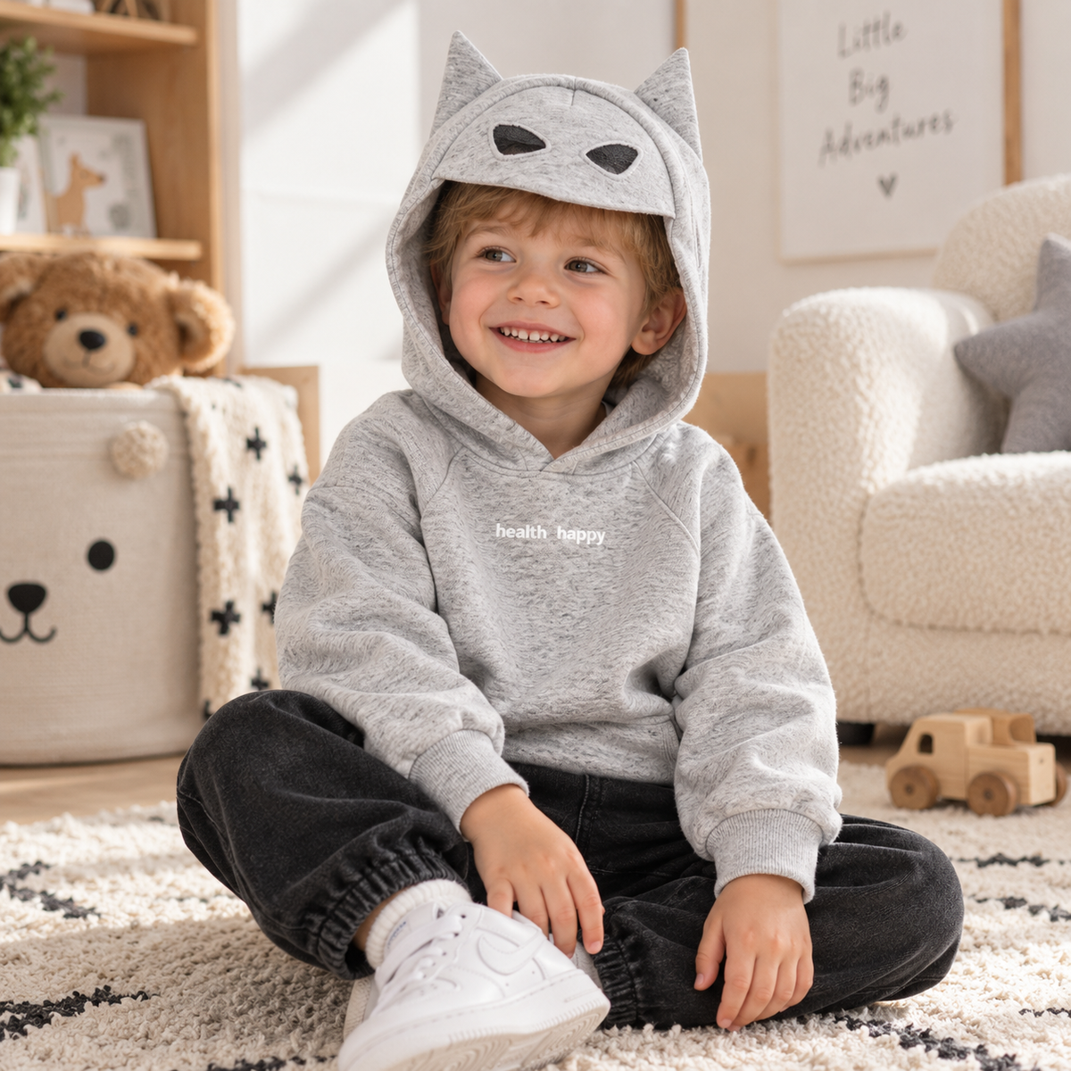 Kids' Bat Ear Hoodie