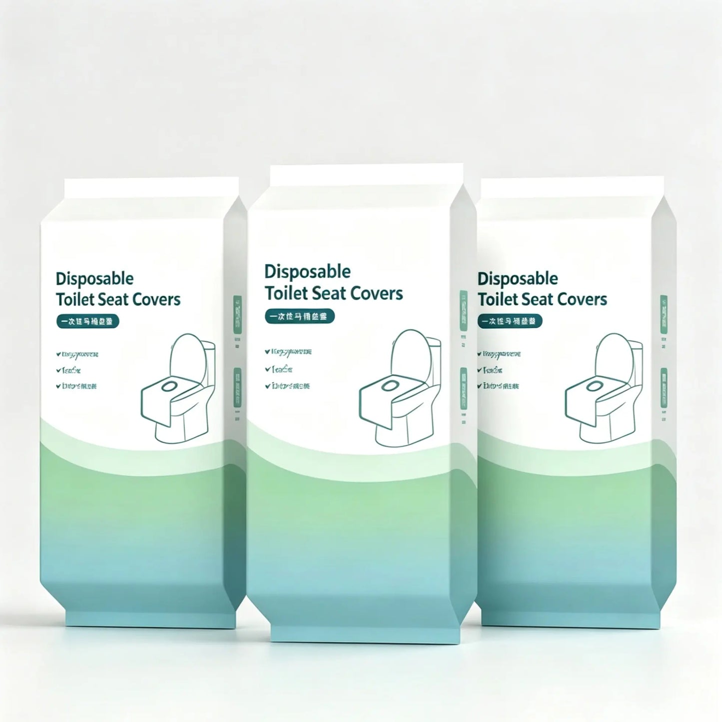 🚽 Ultimate Public Restroom Shield | Disposable Toilet Seat Covers (10/20/30 Pack, 16x24in), Extra Large Waterproof & Non-Slip Individually Wrapped Essentials ✨