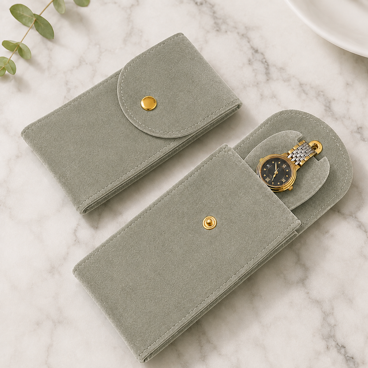 Velvet Watch Travel Pouch
