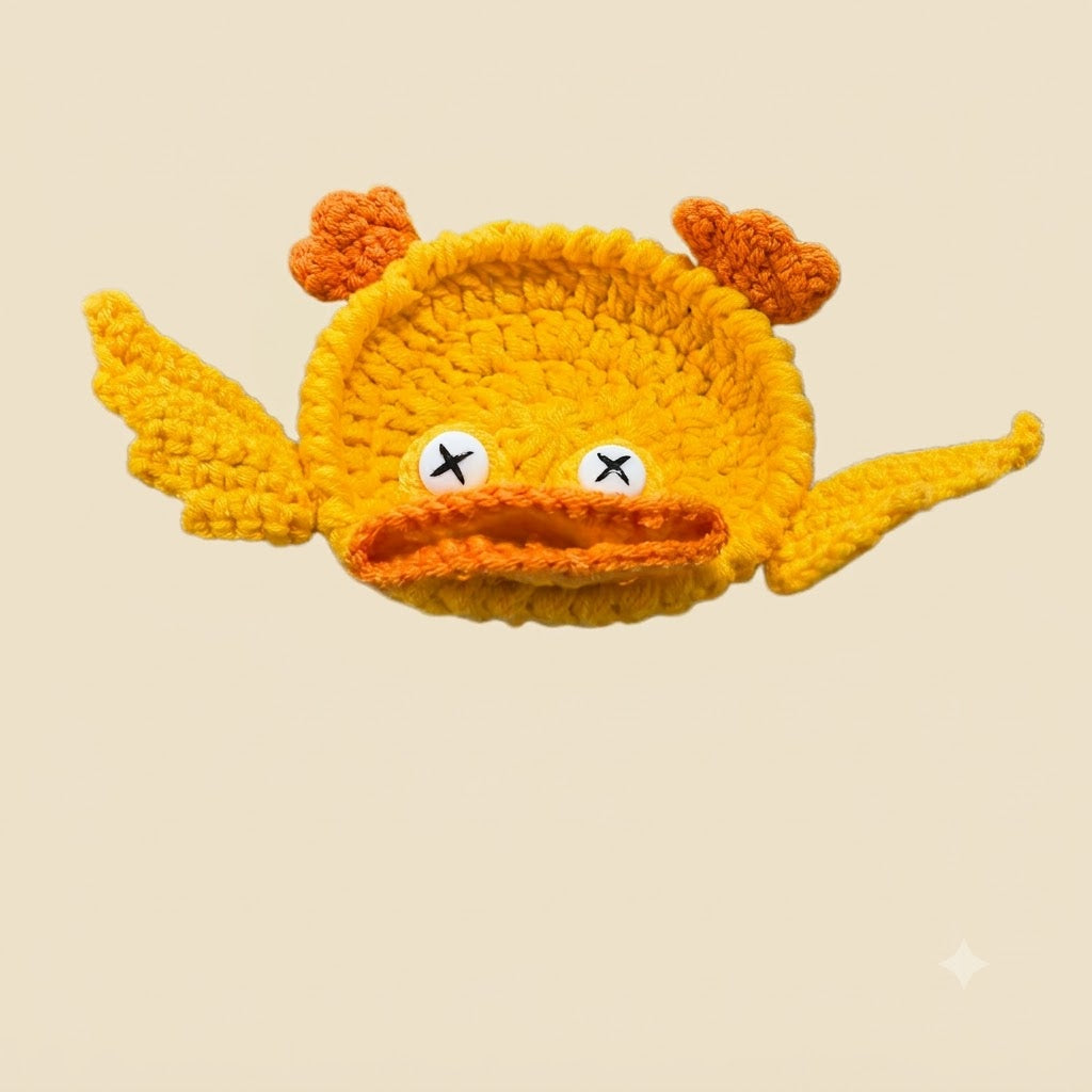 🐾 Whimsical Tabletop Charm | Hand-Crocheted Cartoon Animal Coasters, Thickened Heat-Insulating & Anti-Scalding Drink Mats ✨