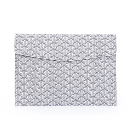Chic PU Leather Laptop & Document Organizer