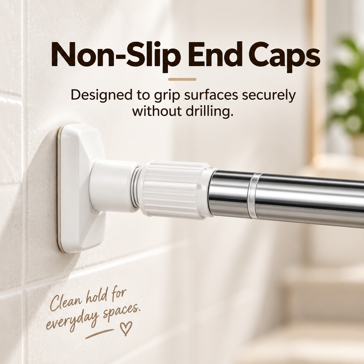 No-Drill Adjustable Clothes Drying Rod