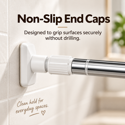 No-Drill Adjustable Clothes Drying Rod