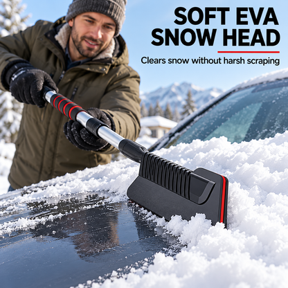 3-in-1 Extendable Car Snow Brush & Ice Scraper