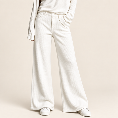 Women’s Relaxed Fit Patterned Straight-Leg Pants