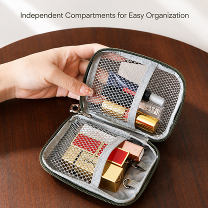 💄2-Pack Mini Makeup Bags with Compartments ✨
