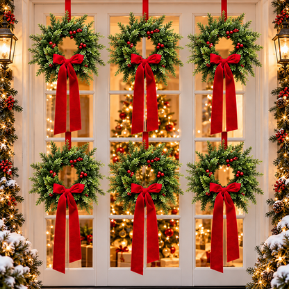 Upside-Down Christmas Wreath – Elegant Holiday Door Decoration
