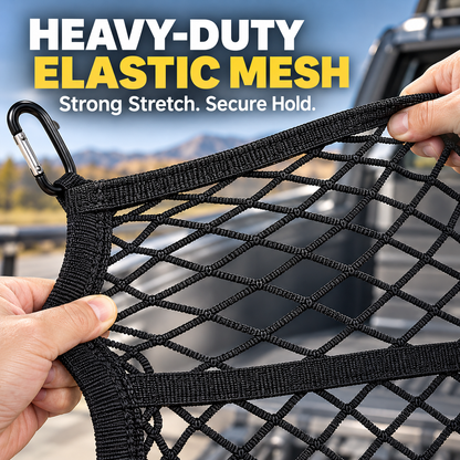 Stretchable Truck Bed Cargo Net – Elastic Load Organizer