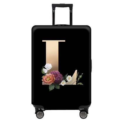 ✈️ Spot Your Bag Instantly | Decorative Alphabet Letter Z High-Elastic Luggage Cover Protector Skin with Concealed Zippers 🧳