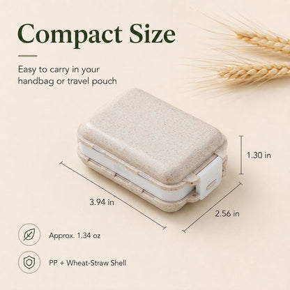 Folding Portable Travel Pill Organizer Box 💊