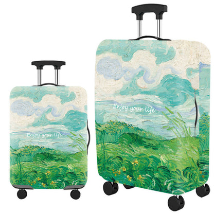 ✈️ Spot Your Bag Instantly | Fashion Cat Print Travel Luggage Cover Protector Anti-Scratch High-Elastic Suitcase Skin 🧳