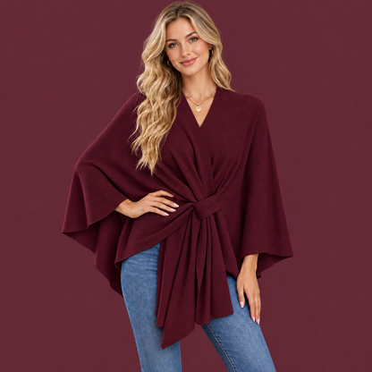 Women's Elegant Shawl Cape – Soft & Flowy Wrap