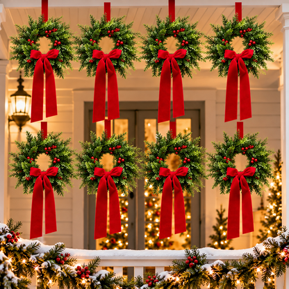 Upside-Down Christmas Wreath – Elegant Holiday Door Decoration