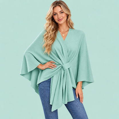 Women's Elegant Shawl Cape – Soft & Flowy Wrap