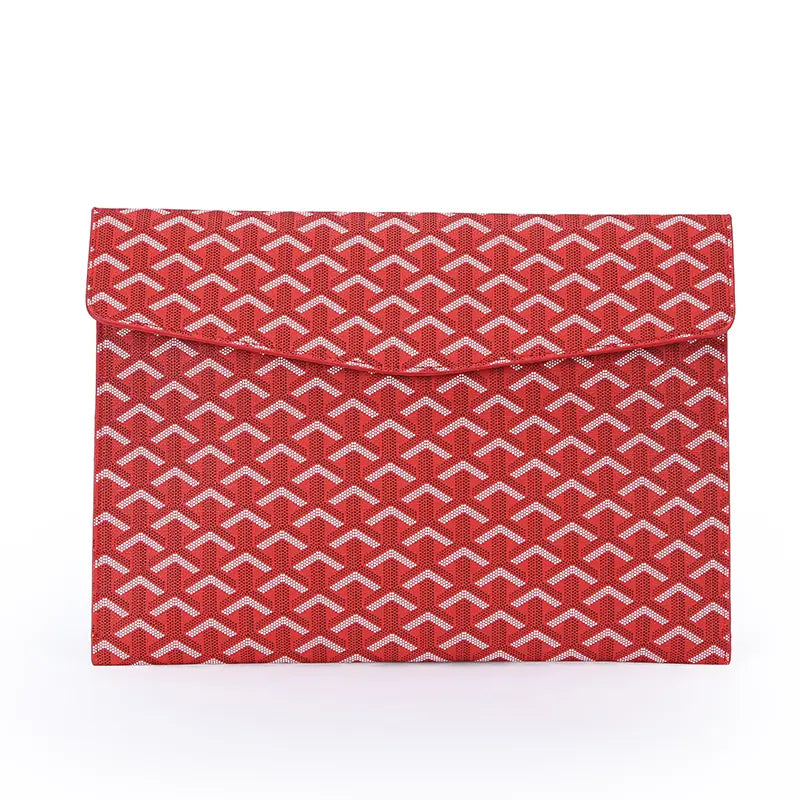 Chic PU Leather Laptop & Document Organizer