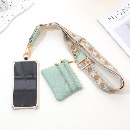 📱 Free Your Hands | Last Day 49% OFF! Essential Travel Phone Crossbody Strap with Integrated Zippered Pouch & Card Holder ✨