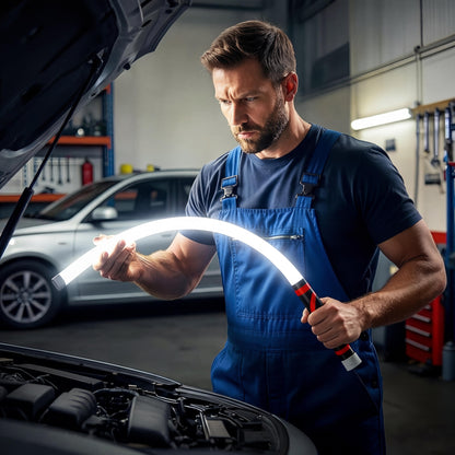 ⚡ Defeat the Darkness: The 24/7 Heavy-Duty 27" Bendable Magnetic LED Work Light That Goes Where Ordinary Flashlights Can't! 🛠️🔦