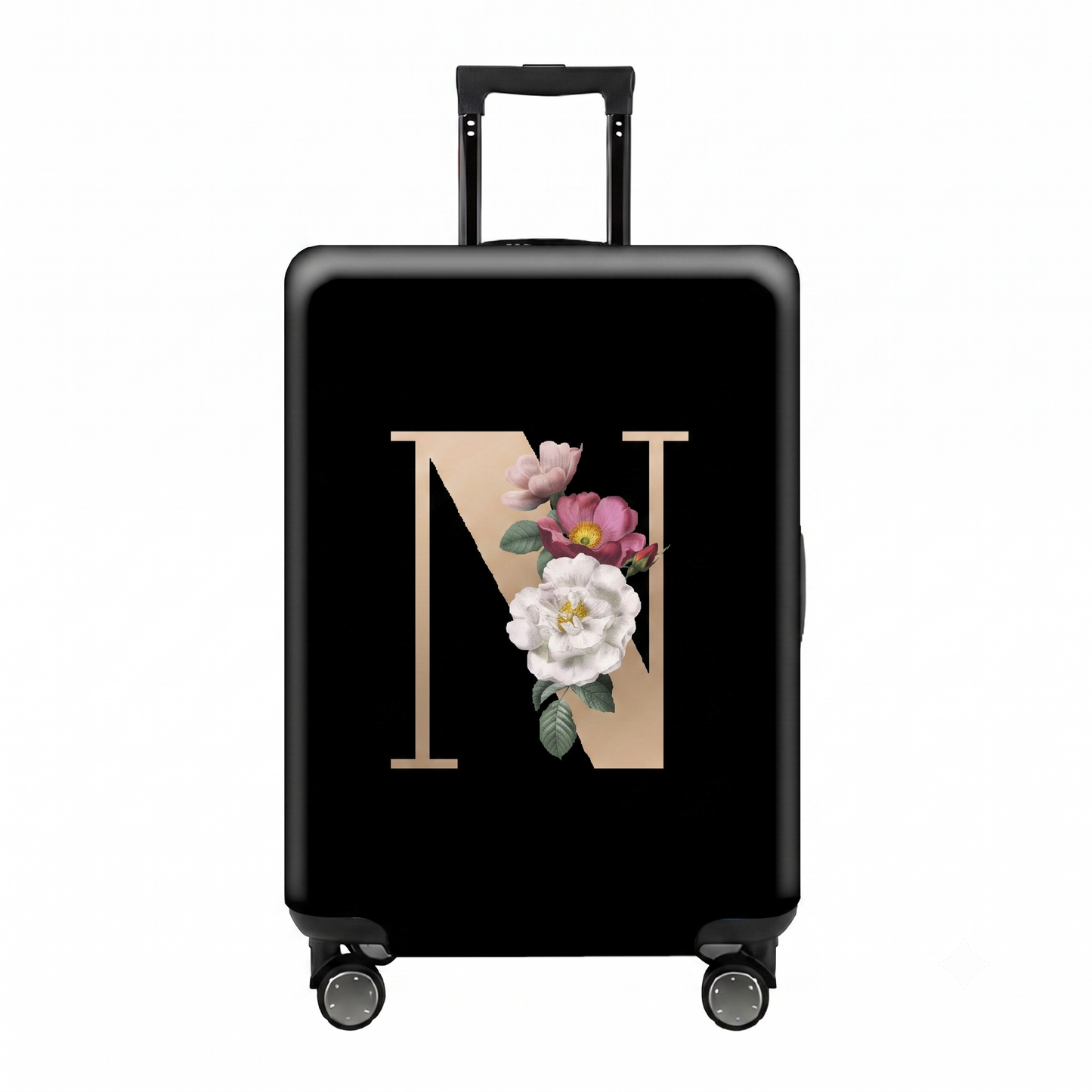 ✈️ Spot Your Bag Instantly | Decorative Alphabet Letter Z High-Elastic Luggage Cover Protector Skin with Concealed Zippers 🧳