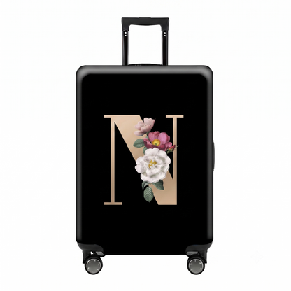 ✈️ Spot Your Bag Instantly | Decorative Alphabet Letter Z High-Elastic Luggage Cover Protector Skin with Concealed Zippers 🧳