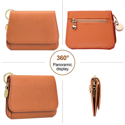 💳 Pocket-Sized Elegance | Women's Elegant Minimalist Short Slim Bifold Purse, RFID Blocking Card Holder & Compact Coin Wallet ✨